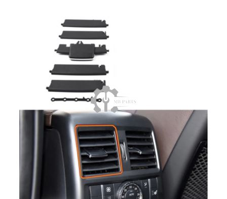 JUEGO VENTILETE AC NEGRO W166 LADO CONDUCTOR