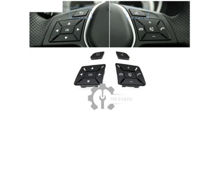 BOTONES VOLANTE W204 NEGRO 2011 2014     