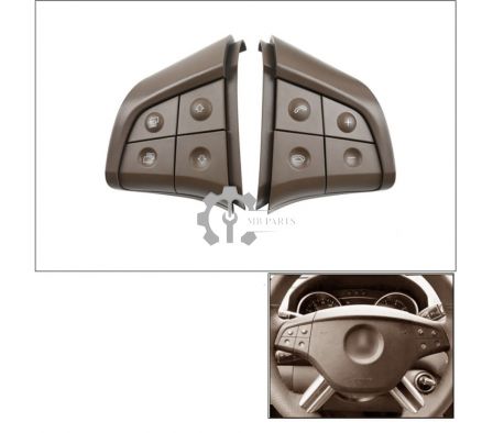 BOTONES VOLANTE W164 2006-2009 MARRON