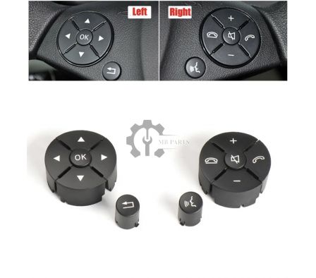 BOTONES VOLANTE W204 2007-2010 NEGRO